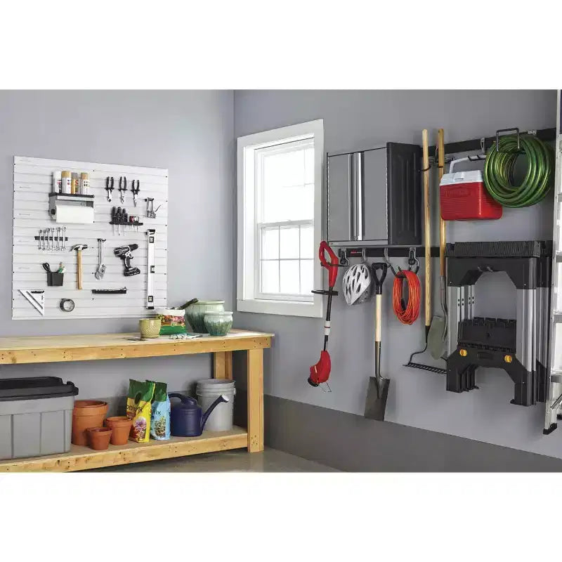 Rubbermaid Universal Metallic FastTrack Hanging Garage Hook Organizers (6 Pack)