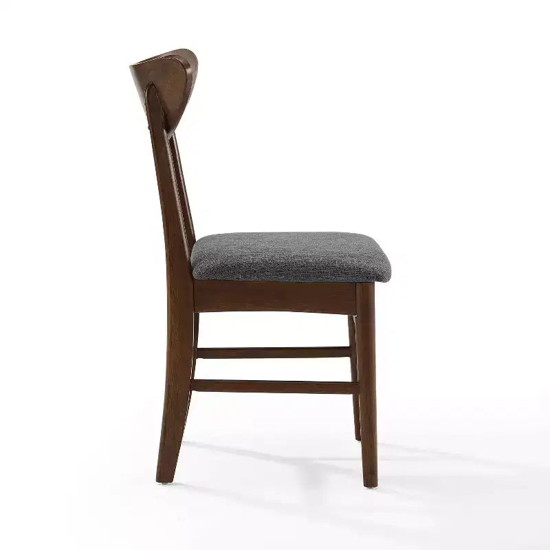 Set of 2 Landon Wood Dining Chairs with Upholstered Seat - Crosley
