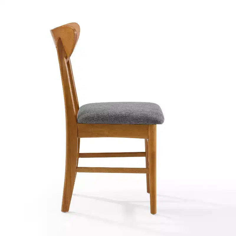 Set of 2 Landon Wood Dining Chairs with Upholstered Seat - Crosley