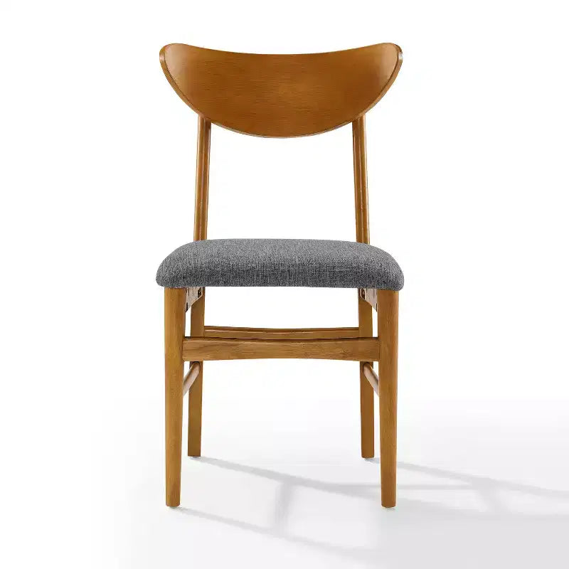 Set of 2 Landon Wood Dining Chairs with Upholstered Seat - Crosley