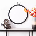 Miroir Mural Rond 50x50 cm - Miroir Décoratif d'Appoint pour Chambre ou Salon
