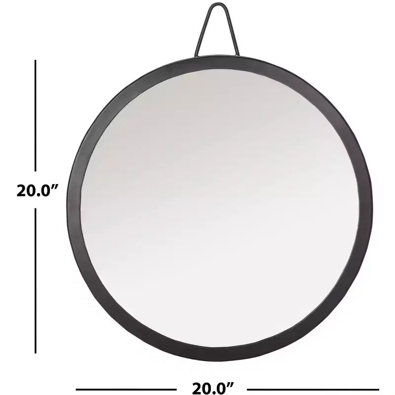 Miroir Mural Rond 50x50 cm - Miroir Décoratif d'Appoint pour Chambre ou Salon