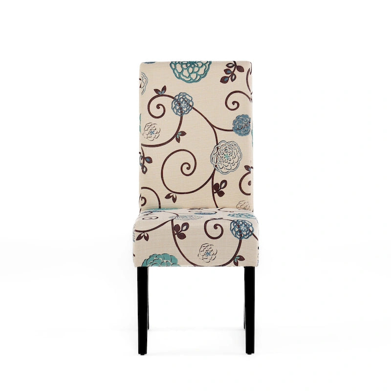 Pertica Patterned Upholstered Dining Chairs (Set of 4) by Christopher Knight Home