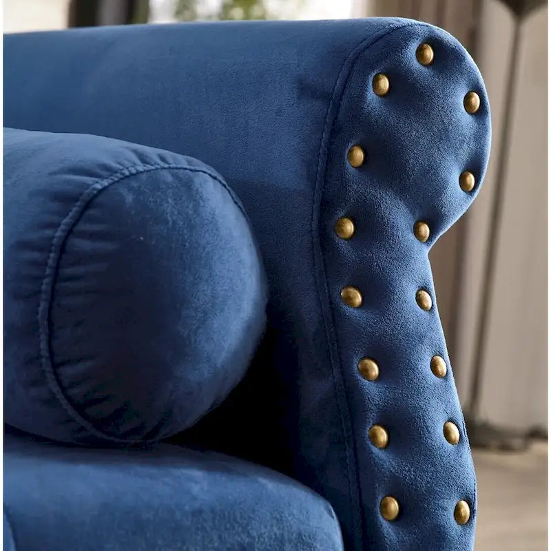 Stefania 71-inch Rolled Arm Oversized Velvet Tufted Upholstered Bench