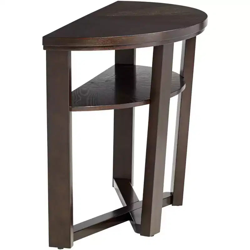 Elm Lane Conrad Modern Rich Wood Console Table 47 1/2 x 18 with Shelf Dark Brown Crisscross Leg for Living Room Bedroom Bedside Entryway Home Office