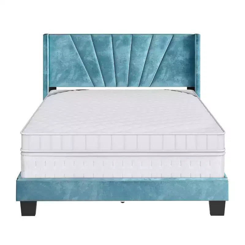 Ariana Velvet Upholstered Platform Bed Frame - Eco Dream