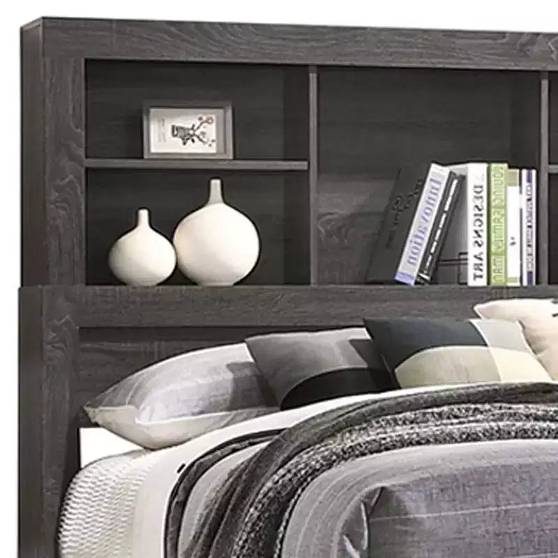 Lantha Bed with Storage Gray Oak - Acme Furniture