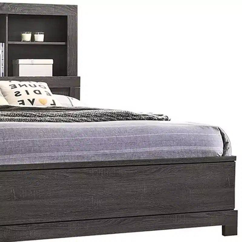 Lit Lantha avec rangement chêne gris - Acme Furniture