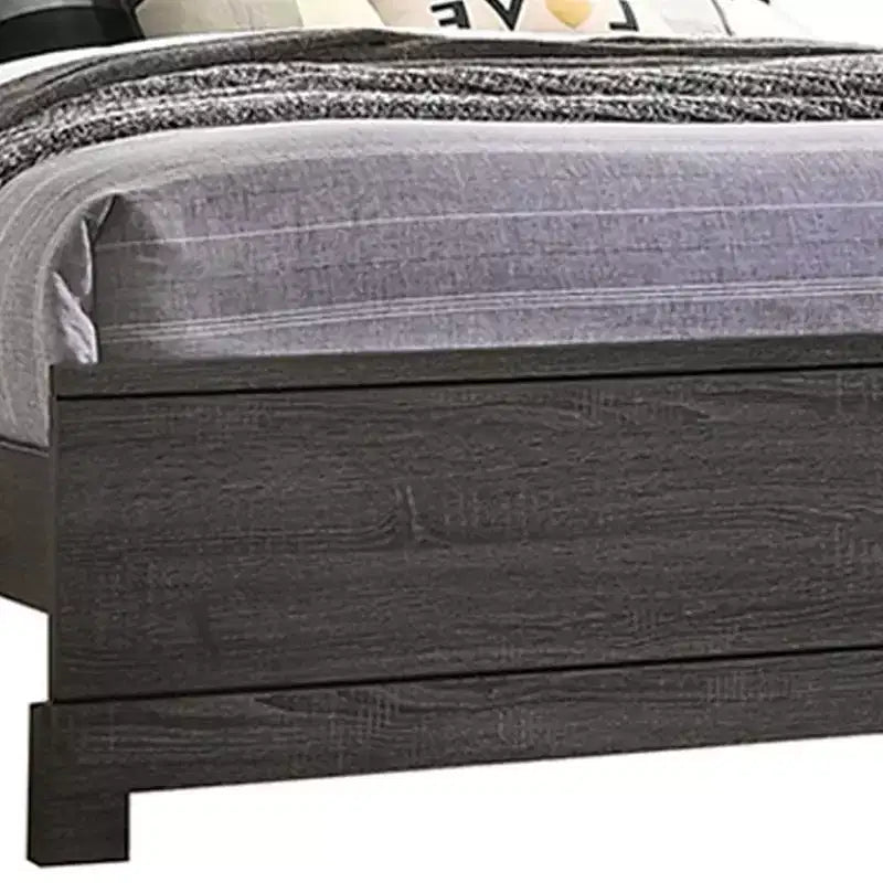 Lit Lantha avec rangement chêne gris - Acme Furniture