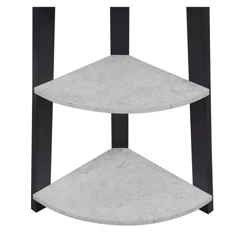 71 Newport 5 Tier Corner Bookshelf - Breighton Home