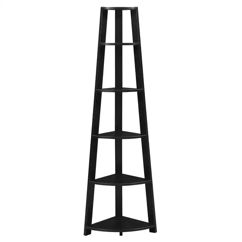 71 Newport 5 Tier Corner Bookshelf - Breighton Home