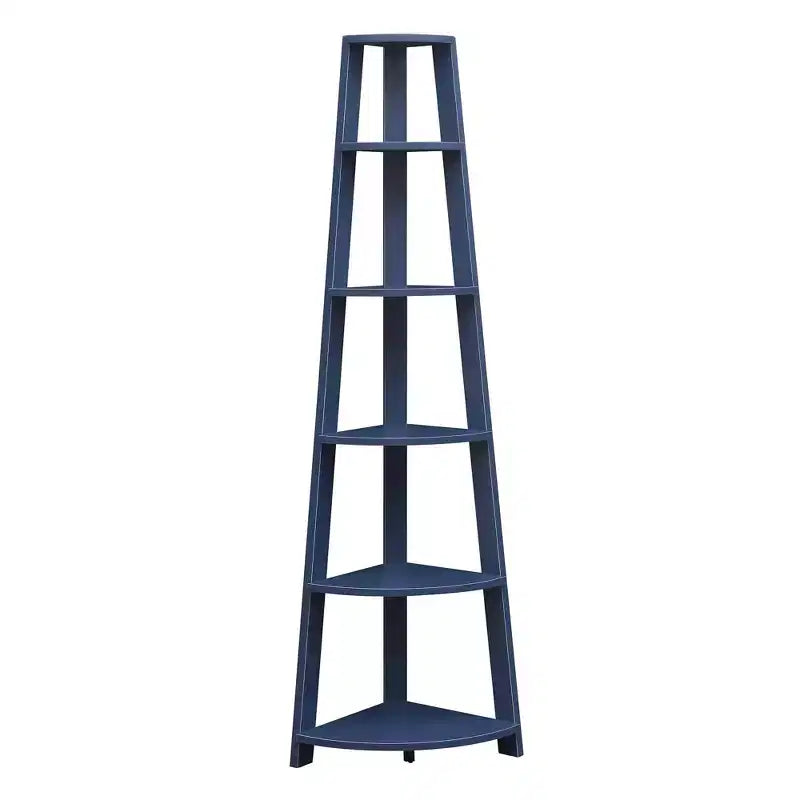 71 Newport 5 Tier Corner Bookshelf - Breighton Home