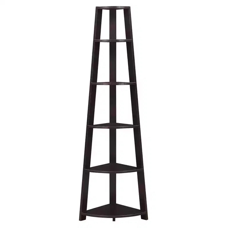 71 Newport 5 Tier Corner Bookshelf - Breighton Home