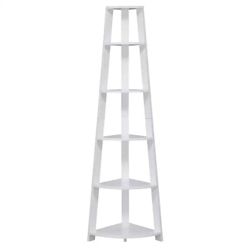 71 Newport 5 Tier Corner Bookshelf - Breighton Home