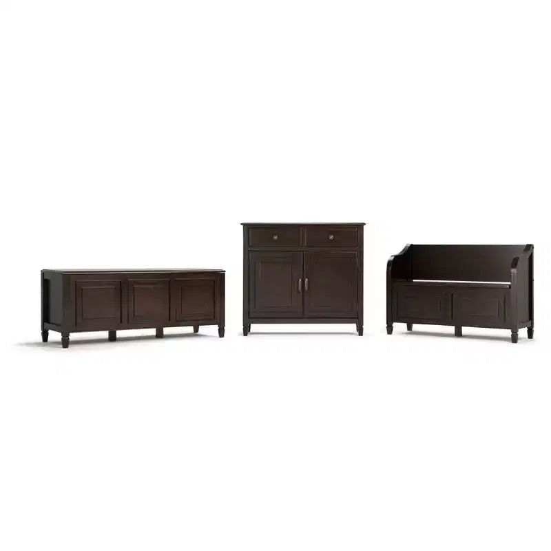 Hampshire Entryway Storage Bench - WyndenHall
