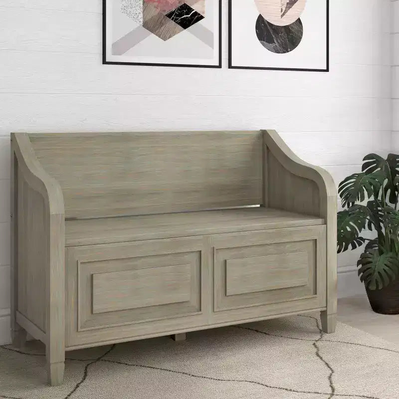 Hampshire Entryway Storage Bench - WyndenHall