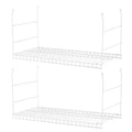 Rubbermaid 24 Universal Closet Steel Wire Added Storage Hanging Shelf (2 Pack)