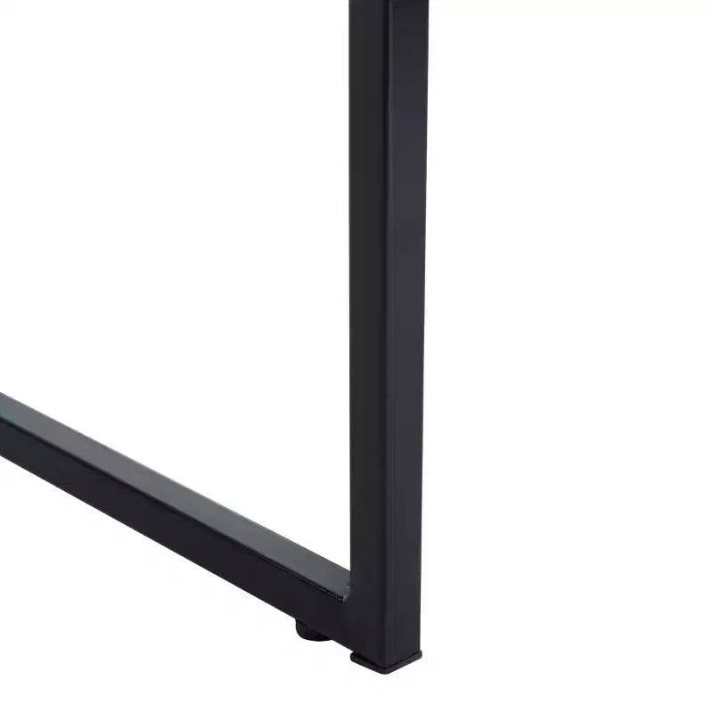 Xyla 3 Shelf Glass Top Desk - DSK2208 - White/Black - Safavieh