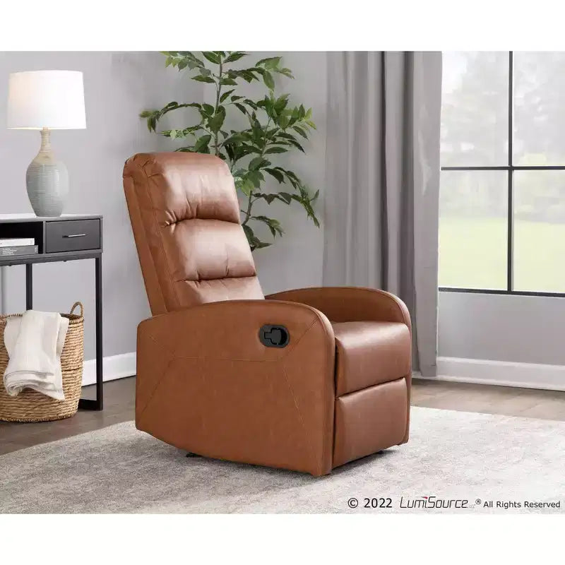 Dormi Contemporary Upholstered Recliner Chair - LumiSource