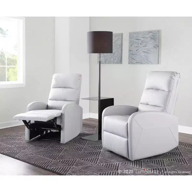 Dormi Contemporary Upholstered Recliner Chair - LumiSource