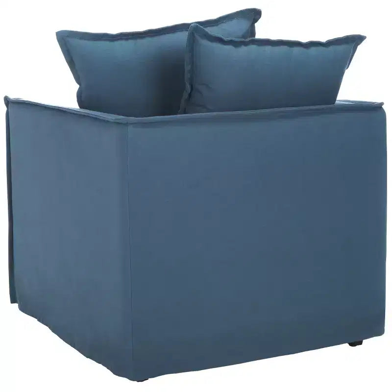 Joey Arm Chair - MCR4651A - Blue - Safavieh