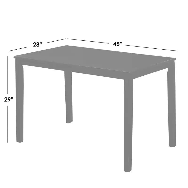 Ensemble de salle à manger rectangulaire contemporain Shaker 5 pièces Buylateral
