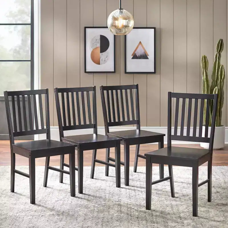 Ensemble de salle à manger rectangulaire contemporain Shaker 5 pièces Buylateral
