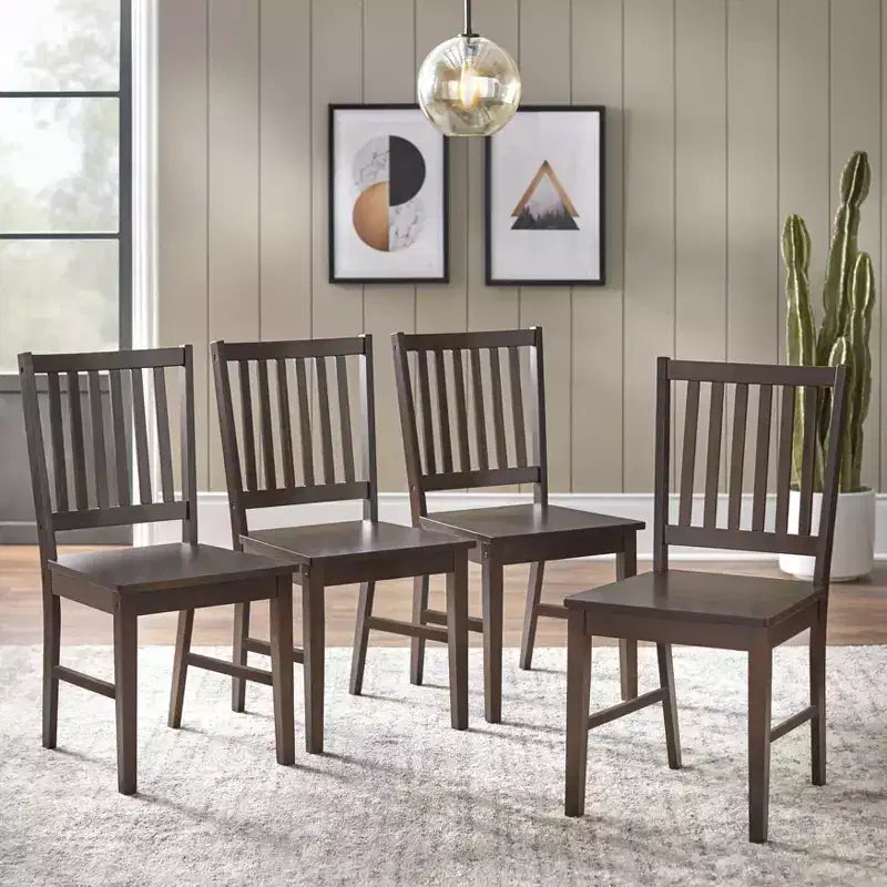 Ensemble de salle à manger rectangulaire contemporain Shaker 5 pièces Buylateral