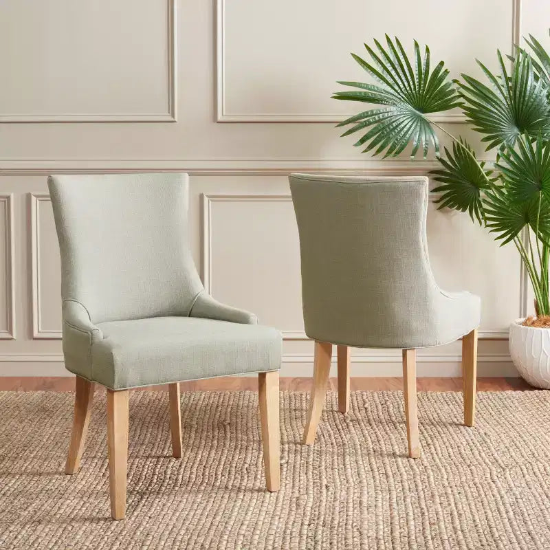 Lester 19 H Dining Chair With Nail Head Trim (Set of 2) - MCR4709 - Safavieh Couture