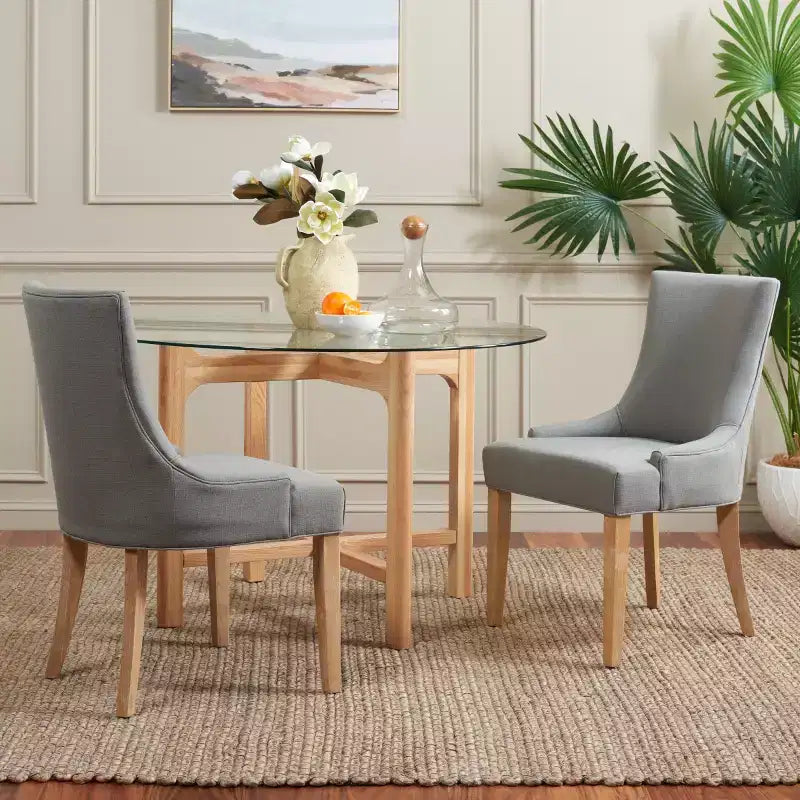 Lester 19 H Dining Chair With Nail Head Trim (Set of 2) - MCR4709 - Safavieh Couture
