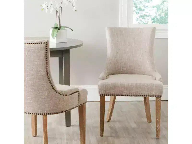 Lester 19 H Dining Chair With Nail Head Trim (Set of 2) - MCR4709 - Safavieh Couture