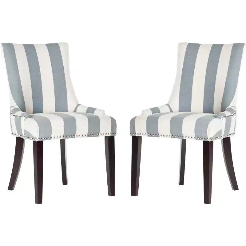 Lester 19 H Dining Chair With Nail Head Trim (Set of 2) - MCR4709 - Safavieh Couture
