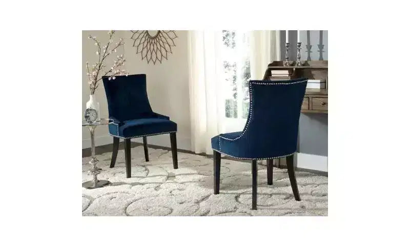 Lester 19 H Dining Chair With Nail Head Trim (Set of 2) - MCR4709 - Safavieh Couture