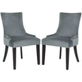 Lester 19 H Dining Chair With Nail Head Trim (Set of 2) - MCR4709 - Safavieh Couture