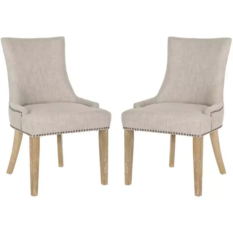 Lester 19 H Dining Chair With Nail Head Trim (Set of 2) - MCR4709 - Safavieh Couture