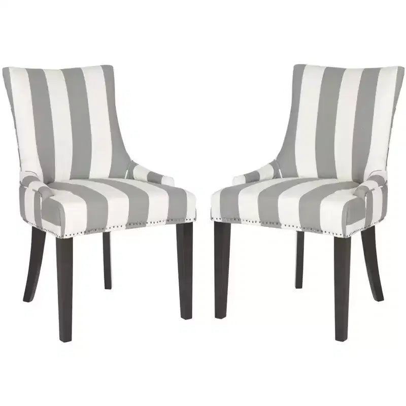 Lester 19 H Dining Chair With Nail Head Trim (Set of 2) - MCR4709 - Safavieh Couture