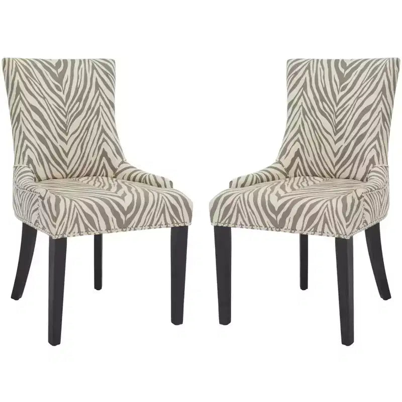 Lester 19 H Dining Chair With Nail Head Trim (Set of 2) - MCR4709 - Safavieh Couture