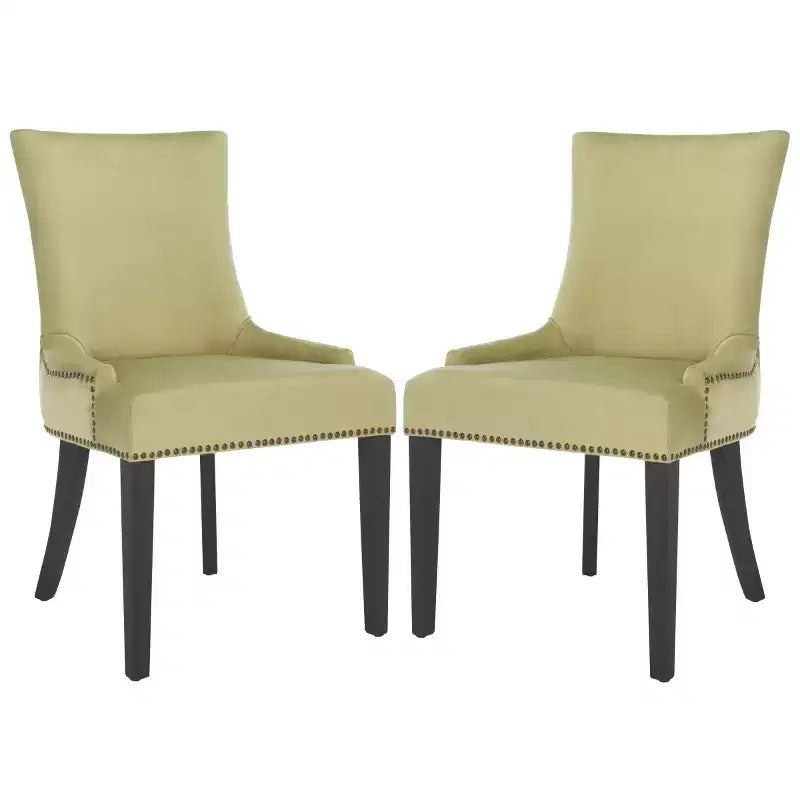 Lester 19 H Dining Chair With Nail Head Trim (Set of 2) - MCR4709 - Safavieh Couture