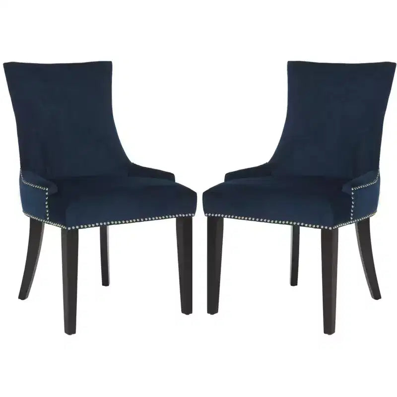 Lester 19 H Dining Chair With Nail Head Trim (Set of 2) - MCR4709 - Safavieh Couture