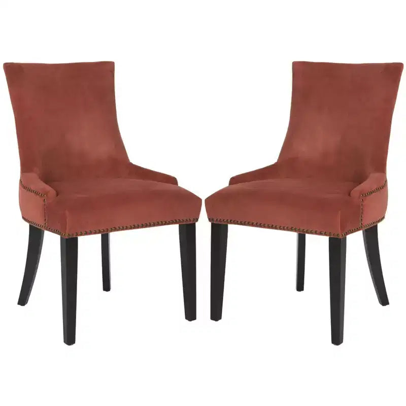 Lester 19 H Dining Chair With Nail Head Trim (Set of 2) - MCR4709 - Safavieh Couture