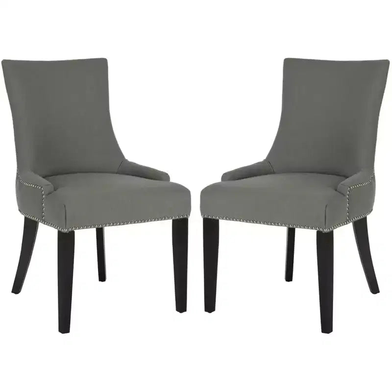 Lester 19 H Dining Chair With Nail Head Trim (Set of 2) - MCR4709 - Safavieh Couture