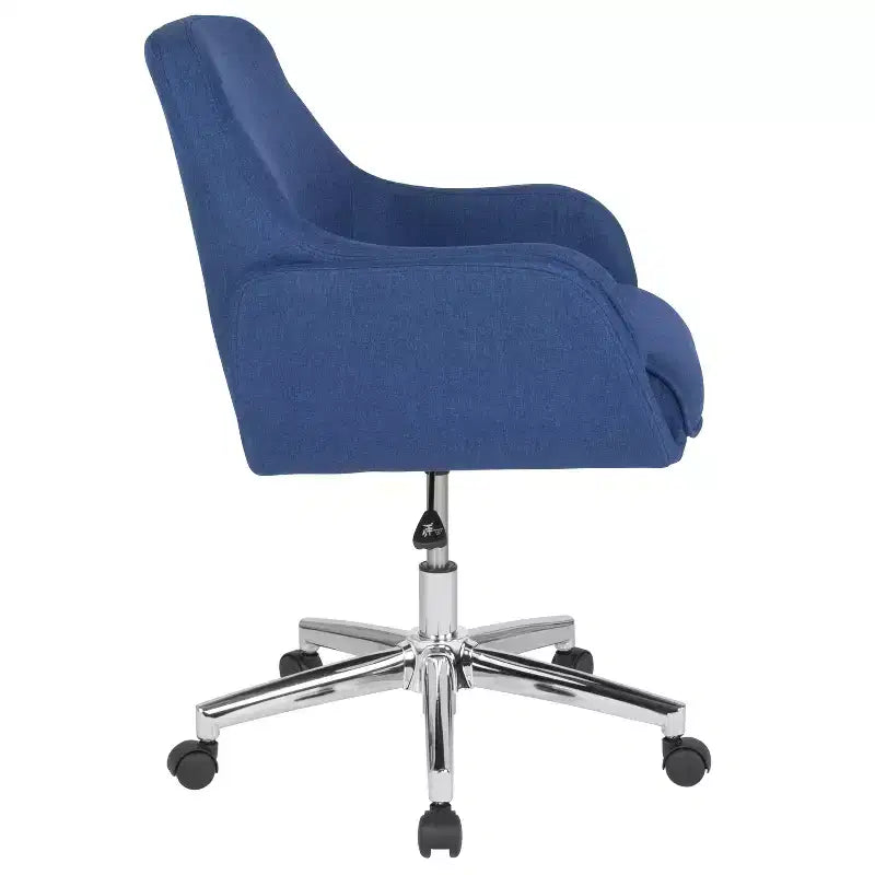 Flash Furniture Rochelle Home and Office Upholstered Mid-Back Molded Frame Office Chair