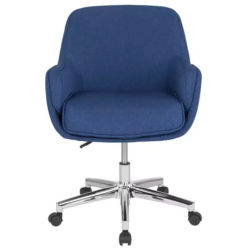 Flash Furniture Rochelle Home and Office Upholstered Mid-Back Molded Frame Office Chair