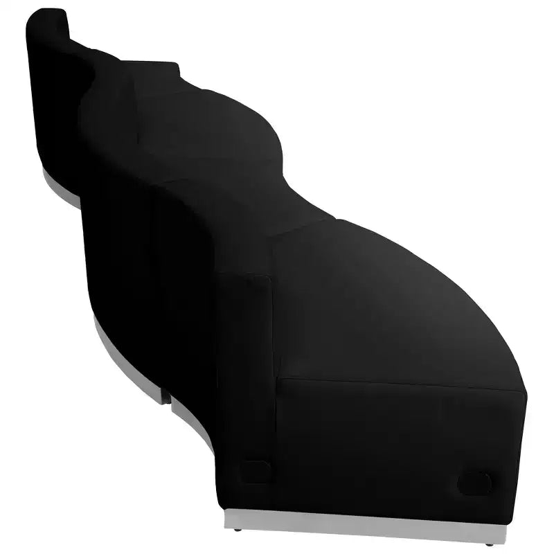 Flash Furniture HERCULES Alon Series LeatherSoft Reception Configuration, 4 Pieces