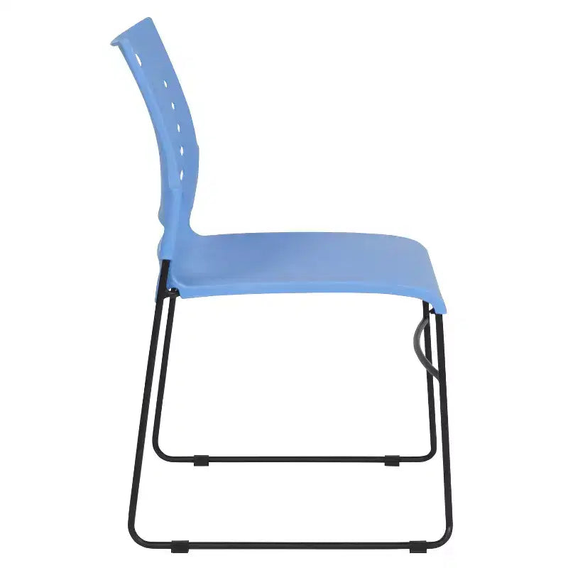 Flash Furniture 881 lb. Capacity Sled Base Stack Chair with Carry Handle and Air-Vent Back