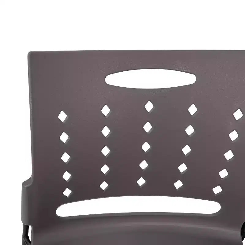 Flash Furniture 881 lb. Capacity Sled Base Stack Chair with Carry Handle and Air-Vent Back