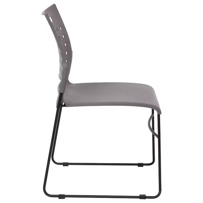 Flash Furniture 881 lb. Capacity Sled Base Stack Chair with Carry Handle and Air-Vent Back