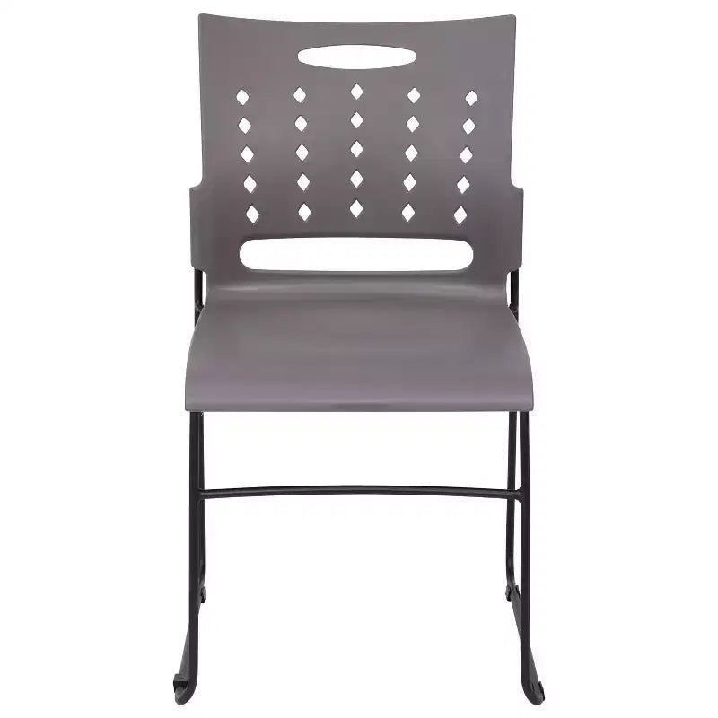 Flash Furniture 881 lb. Capacity Sled Base Stack Chair with Carry Handle and Air-Vent Back