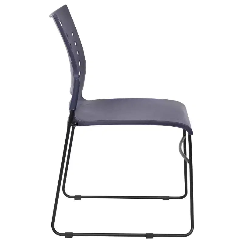 Flash Furniture 881 lb. Capacity Sled Base Stack Chair with Carry Handle and Air-Vent Back