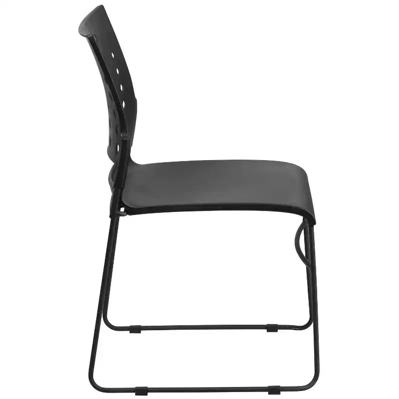 Flash Furniture 881 lb. Capacity Sled Base Stack Chair with Carry Handle and Air-Vent Back